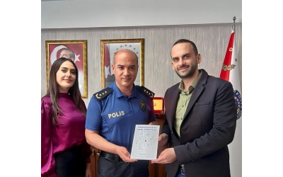 Visit to Police Chief İhsan Yalçınkaya from the Association of Academy 