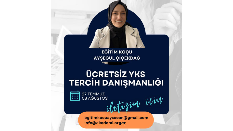 Training Coach Ayşegül Çiçekdağ Provides University Preference Mentorship 