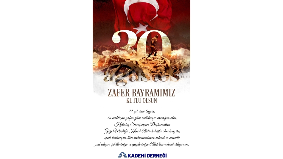 Başkanımızdan "30 Ağustos Zafer Bayramı" Mesajı