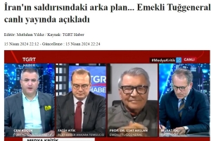 Yönetim Kurulu Üyemiz Sayın Prof. Dr. Esat ARSLAN İran Saldırısındaki Arka Planı Aktardı