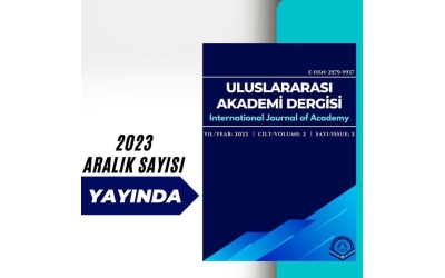 Uluslararası Akademi Dergisi'nin 2023 Aralık Sayısı Yayınlandı